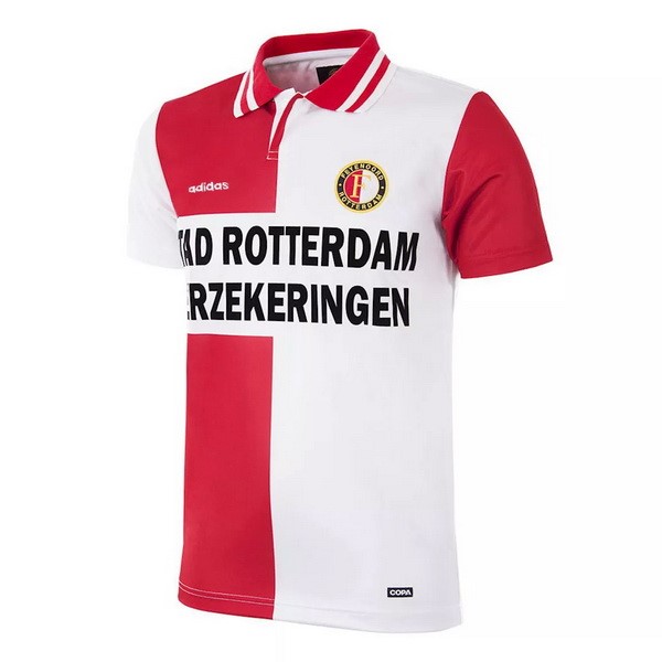 Tailandia Camiseta Feyenoord Rotterdam 1ª Kit Retro 1995 Rojo Blanco